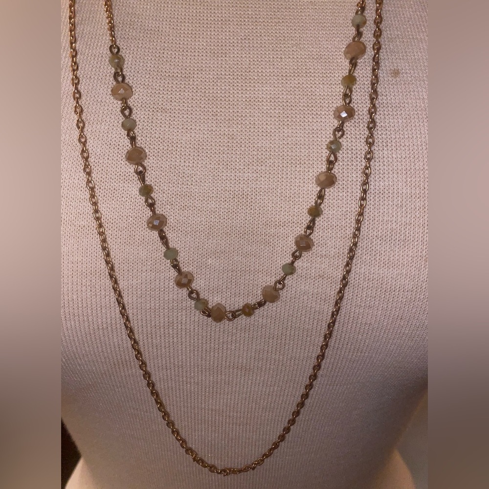 **FREE w/ Purchase!** Double strand Necklace with small Beads - Picture 4 of 4